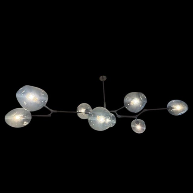 A sculptural statement piece from Lindsey Adelman Studio, this Branching 8-Globe Bubble Chandelier brings an artful,...