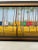 Yellow Contemporary Train and Landscape Painting In the Style of Jeffrey Smart, Framed For Sale - Image 8 of 10