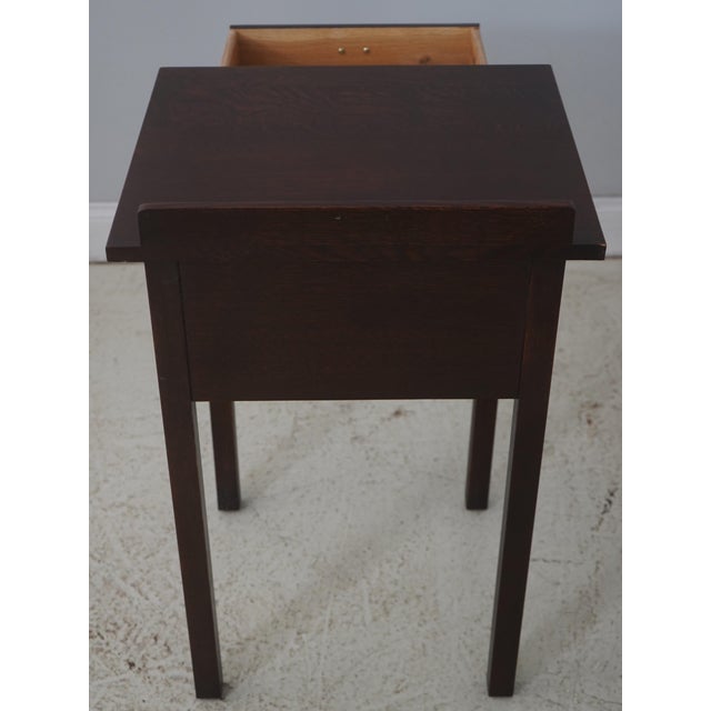 Stickley Mission Oak 2 Drawer Nightstand For Sale - Image 13 of 17