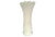 Tall Flute-Shaped Lattice Pattern Milk Glass Vase For Sale