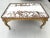 Vintage Gold Gilted Ram Head Coffee Table W/Cowhide Top For Sale - Image 9 of 12