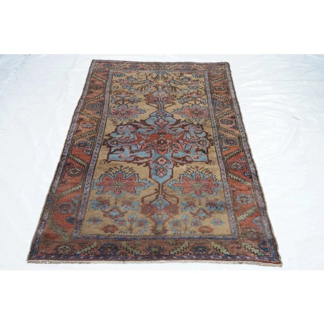 Antique Hamadan Rug 3'4'' x 6'2'' For Sale - Image 10 of 11