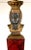 Egyptian Revival Carved Wood Faux Finish Lamp in Reds & Blacks-1920s For Sale - Image 15 of 15