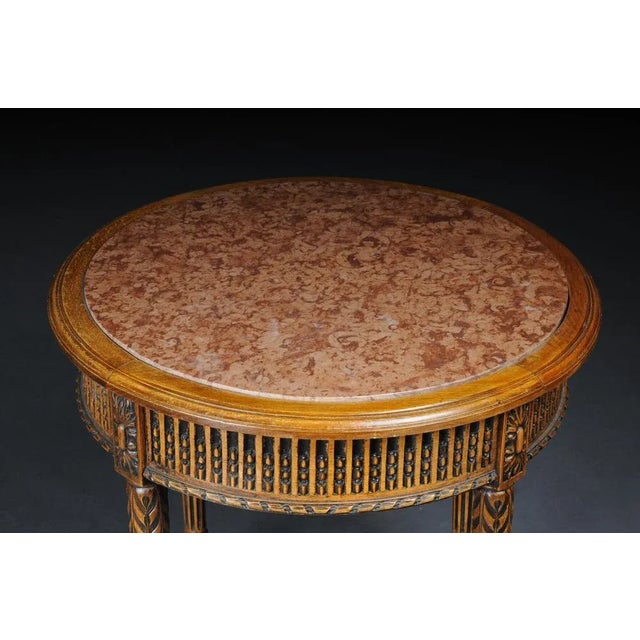 Louis XVI French Beechwood Side Table For Sale - Image 5 of 10