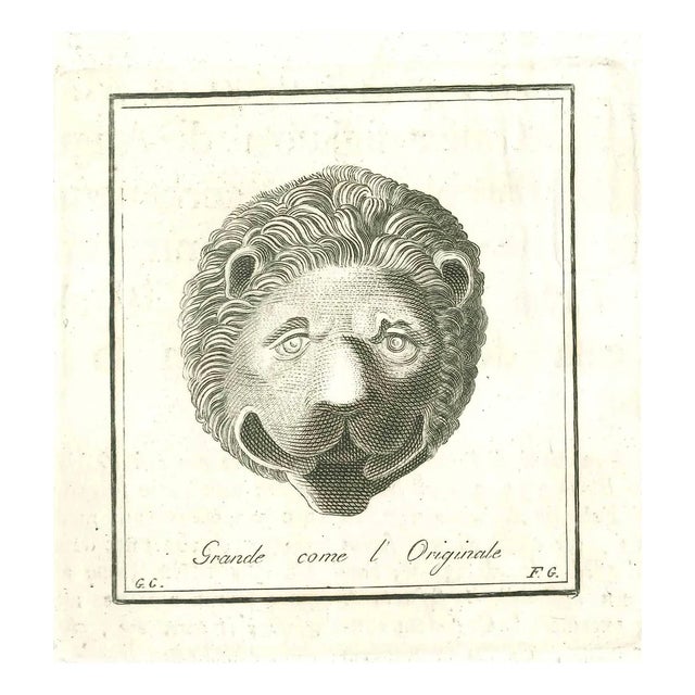 Ancient Roman Relief, Original Etching, 18th-Century For Sale