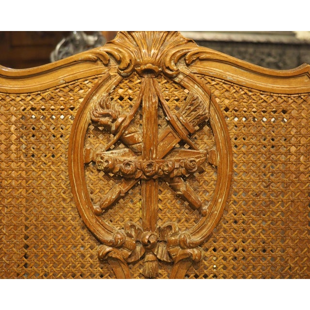 Early 1900s French Caned Louis XVI Style Porte-Revues Music Sheet Holder For Sale - Image 17 of 18