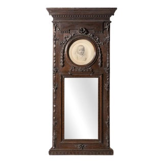 Large Wall Mirror, 19th Century For Sale