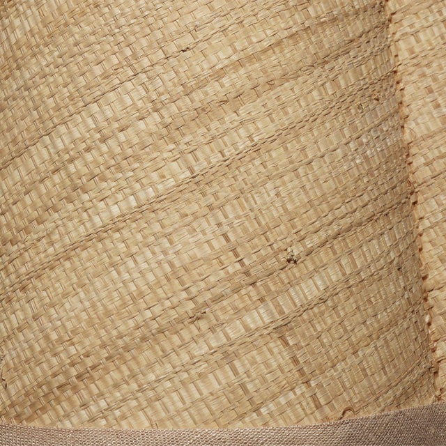 Contemporary Jamie Young Scalloped Lamp Shade in Raffia, Small For Sale - Image 3 of 4