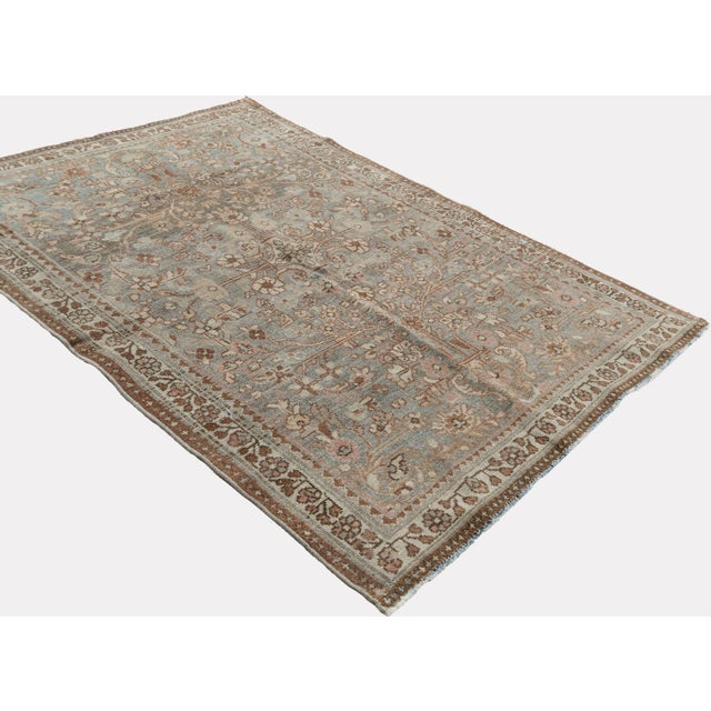 Textile Antique Circa 1920 Malayer Rug 3ft 4in X 4ft 9in For Sale - Image 7 of 10
