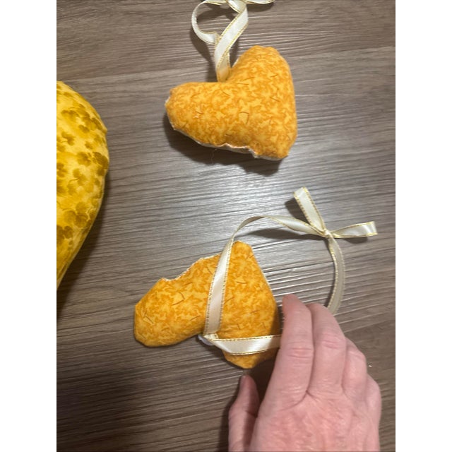 Handmade Fall Hanging Hearts Pack of 3 New For Sale - Image 9 of 12