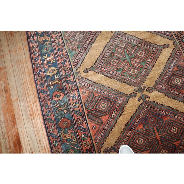 Early 20th Century Zabihi Collection Tribal Persian Kurd Camel Runner For Sale - Image 4 of 6