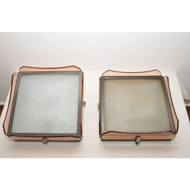 Mid-Century Modern Veca Ceiling Lights from Fontana Arte, 1958, Set of 2 For Sale - Image 3 of 5