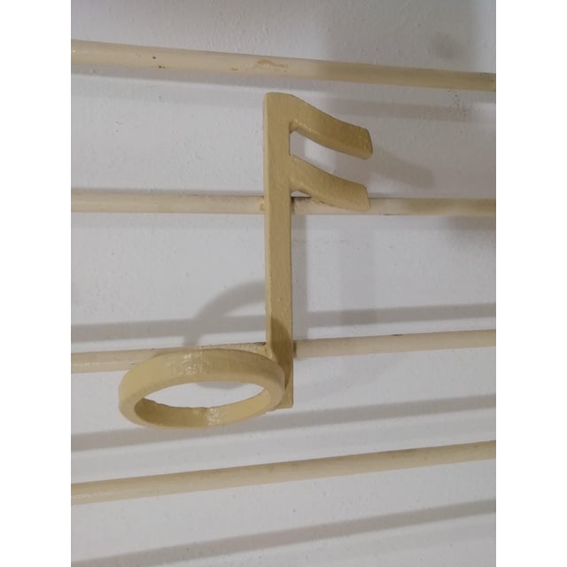 Wall Coat Rack with Musical Notes and Sheet Music, Italy, 1950s For Sale - Image 10 of 11