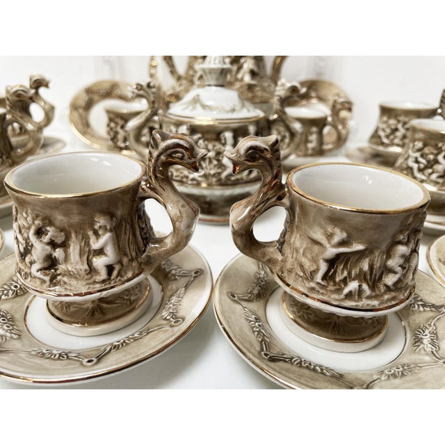 Coffee Service by R. Capodimonte, 1960s, Set of 12 For Sale - Image 15 of 18