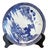 Antique Chinese Blue & White Porcelain Charger 12" Landscape Plate For Sale
