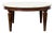 Vintage Wood Coffee Table With Marble Top For Sale