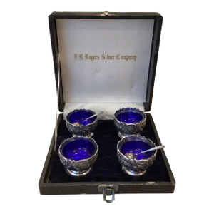 Vintage Rogers Silver Plate Salts/ Set of 4