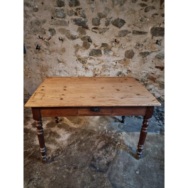 Vintage French Farmhouse Table, 1920s For Sale - Image 10 of 14