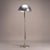 1970s Modernist Mushroom Floor Lamp in Polished Aluminum For Sale - Image 5 of 6