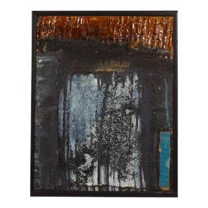 Signed 2005 “Asuka 18” Mixed Media Collage by Artist Juliet Holland