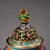 Late 20th Century Cloisonné Enamel Censer With Dragon Handles and Floral Motifs For Sale In Los Angeles - Image 6 of 9