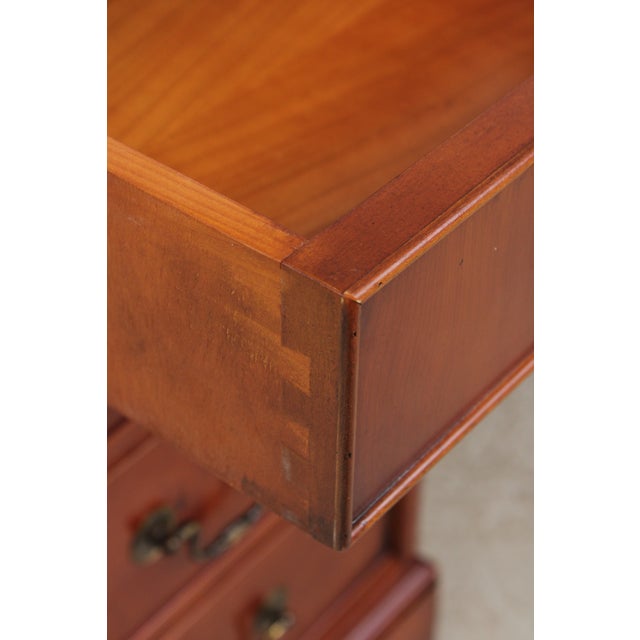 2010s Bevan Funnel Green Leather Top Executive Desk For Sale - Image 5 of 17