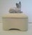 Mid-Century Modern Vintage Takahashi Trinket Box Hand-Painted Cat Lid Japan Not Common For Sale - Image 3 of 8