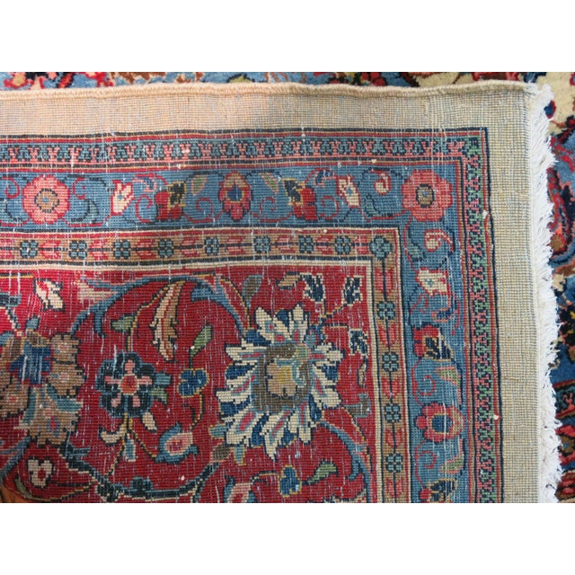 1940s Giassabad Sarouk Rug, 8'7'' X 12'2'' For Sale - Image 5 of 7