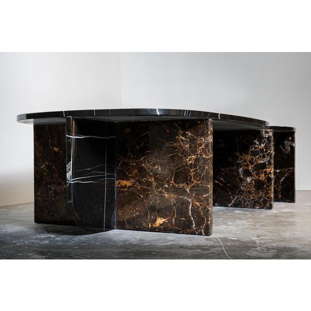 Trilithon Marble Coffee Table by Os and Oos For Sale - Image 6 of 17