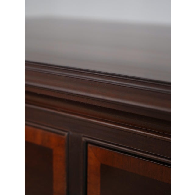 Councill Banded Mahogany High Chest of Drawers For Sale - Image 11 of 15
