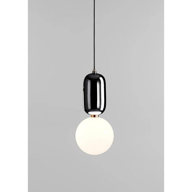 Black Aballs T Me Black Suspension Lamp by Jaime Hayon for Parachilna For Sale - Image 8 of 12