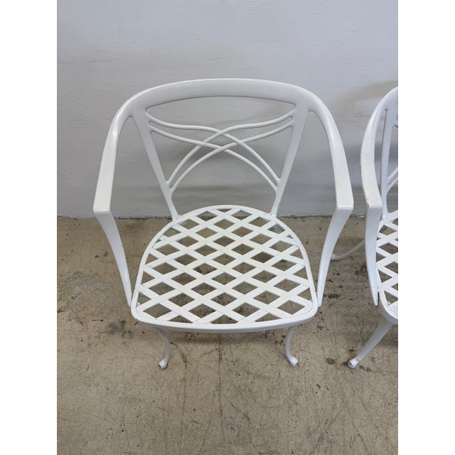 Mid-Century Brown Jordan Outdoor Aluminum Dining Chairs, 1960s - Set of Four For Sale - Image 11 of 16