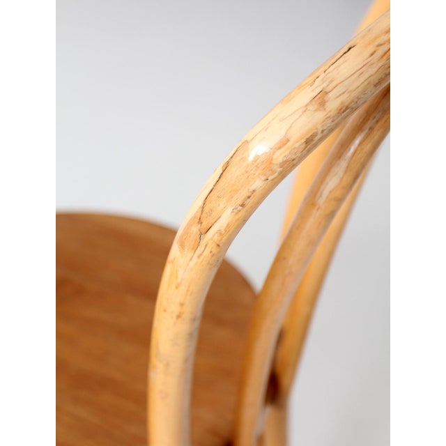 Vintage ZPM Radomsko Bentwood Cafe Chairs Pair For Sale - Image 9 of 17