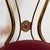 Red Mid-Century Modern Hollywood Regency Brass Chair attributed to Paolo Buffa, Italy, 1950s For Sale - Image 8 of 17