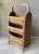 Mid 20th-Century Stylishly Functional Bamboo & Rattan 3-Tier Catchall "Basket" Media Storage Stand For Sale In Austin - Image 6 of 12