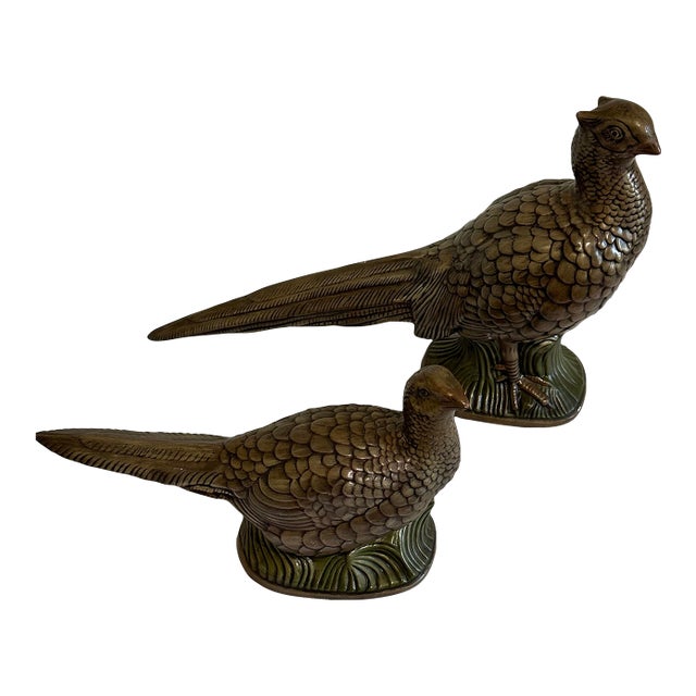Vintage 1971 Pheasants Ceramics For Sale