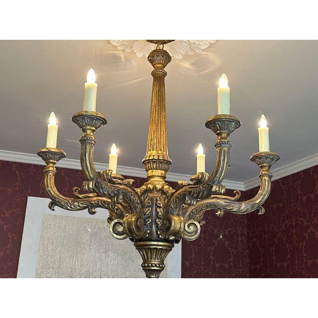 Traditional Bartoli 6- Arm Chandelier by Michael Taylor Designs For Sale - Image 3 of 5