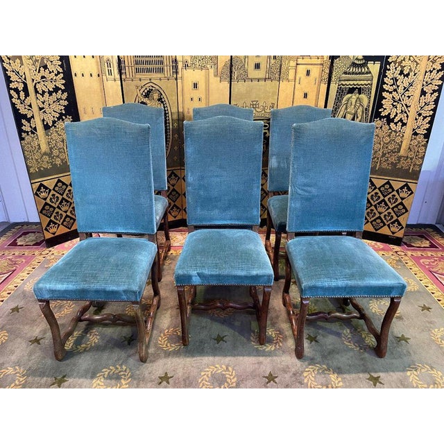 Louis XIII Chairs in the style of sheep Bone, Set of 6 For Sale - Image 10 of 10