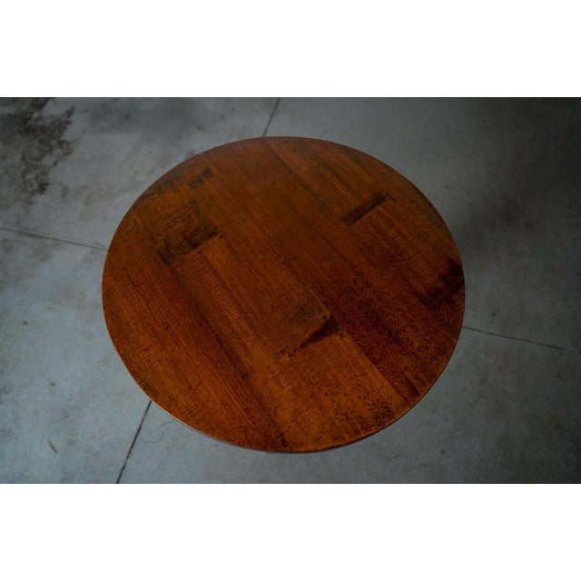 Brown Rustic Side Table, France, 1950s For Sale - Image 8 of 9