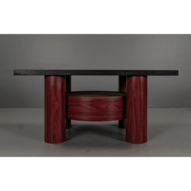 Stoa Tables and Shelf with Slate Tops, 1980s, Set of 3 For Sale - Image 5 of 18