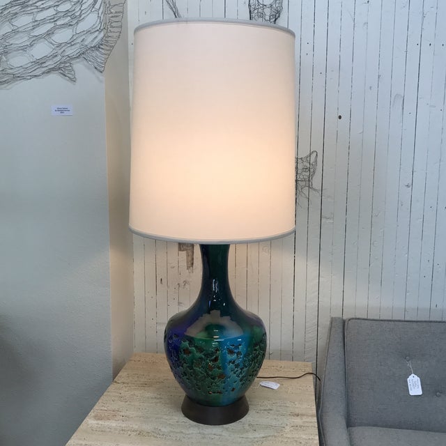 Blue & Green Ceramic Table Lamp Chairish