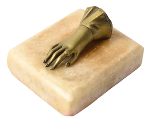 19th Century Victorian Ladies Hand Paperweight