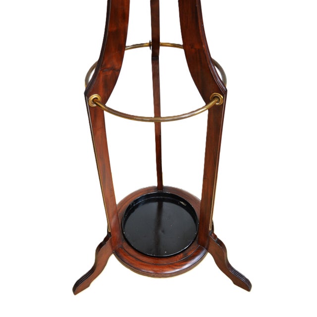 Wood English Arts and Crafts Coat Stand in Mahogany, 1900s For Sale - Image 7 of 13