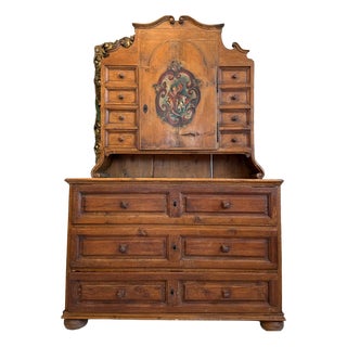 Rustic Bookcase in Natural Wood For Sale