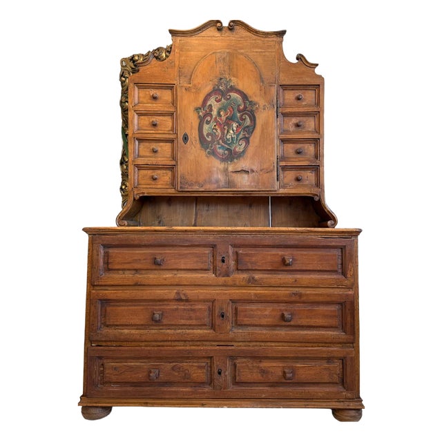 Rustic Bookcase in Natural Wood For Sale