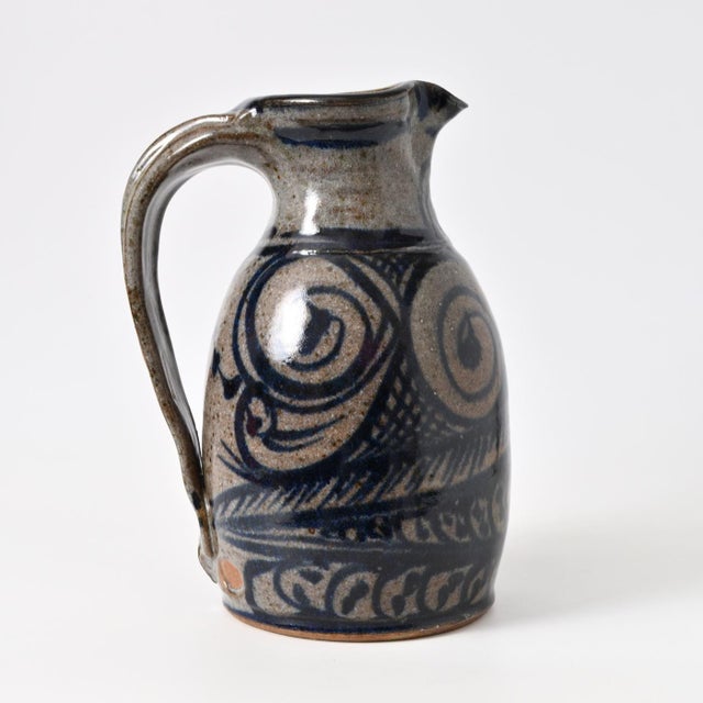 Scandinavian Stoneware Studio Pottery Jug, 1960s For Sale - Image 12 of 12