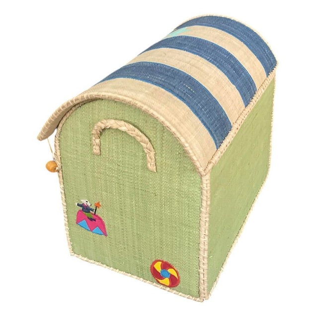 2000 - 2009 Whimsical Artisan-Crafted Circus Toy Trunk For Sale - Image 5 of 12