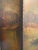 Antique Italian Ponte Rialto Handpainted Parchment Leather Floor Screen For Sale - Image 11 of 18