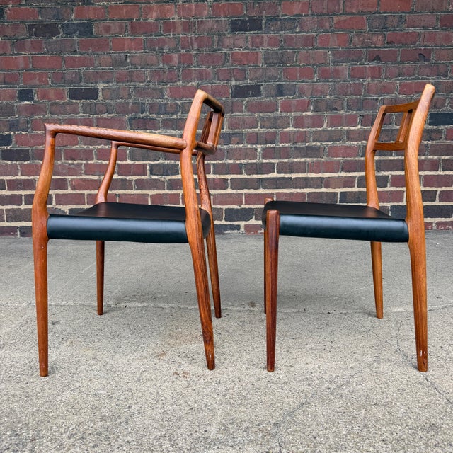 Mid 20th Century Set of 6 Model 79 Rosewood Dining Chairs by Niels Møller for J. L. Møller For Sale - Image 5 of 12