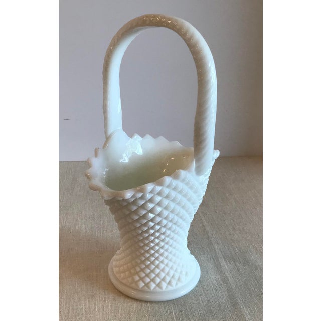 Vintage Milk Glass Basket Chairish